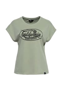 QUEEN KEROSIN - Print-Shirt Wohlfühlfaktor mit Modal California - ecru