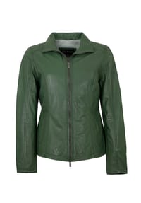 JILANI - Damen Lederjacke Lammnappa salbei grün - salbei
