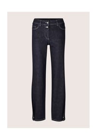MADELEINE - Gerade Jeans mit geknöpftem Saum - darkblue