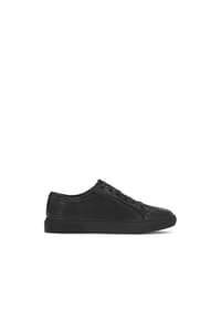 kazar - Schwarze Herren Leder Turnschuhe - Schwarz