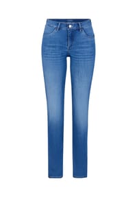 PADDOCK'S® - Skinny Fit 4-Pocket Jeans mit Comfort Stretch LUCY - medium blue used moustache