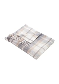 GÖZZE - Plaid "Mishka" - 78 GRAUBEIGE
