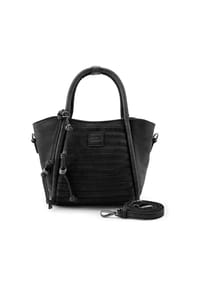FREDsBRUDER Layer - Layer Mini Bag Schultertasche Leder 17 cm - black