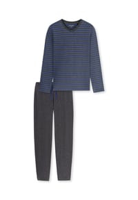 SCHIESSER - Schlafanzug Casual Nightwear, Baumwolle, für Herren - 843 FADED DENIM