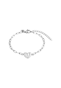 TOM TAILOR WOMEN - Armband für Damen, Edelstahl | Herz - silber
