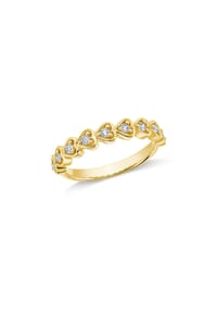 VANDENBERG - Damen Ring, 585er Gold, 9 Diamanten zus. ca. 0,25 Karat - Gelbgold