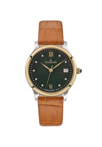 DUGENA - Klassische Armbanduhr Florenz - bicolor/grün
