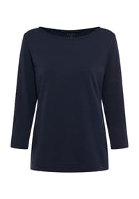 GALERIA - Shirt "Anja", 3/4-Arm, U-Boot-Ausschnitt, für Damen - BLACK