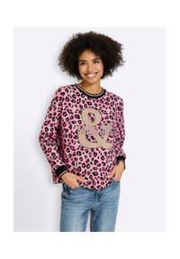 heine - Sweatshirt - hortensie-schwarz-bedruckt
