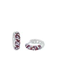 Prinzessin Lillifee - Creolen für Mädchen, 925 Sterling Silber, Preciosa - Lila
