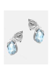 Diamant L'eternel - Ohrringe, mit Blautopas, 585 Weißgold - white gold