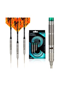COFI - One80 Tungsten Steeldarts mit Flights und Schäften 24 Gramm - Schwarz 14 × 1 × 1 cm
