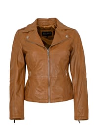 JILANI - Damen Lederjacke Lammnappa cognac - cognac