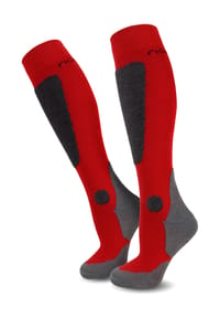 normani® - 2 Paar Ski-Kniestrümpfe New-Style - Blau/Dunkelgrau/Grau