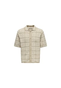 ONLY & SONS - Hemd BART Kurzarmhemd - beige