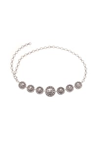collezione alessandro® - Kettengürtel Sonne Made in Italy - altsilber