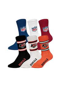 NFL - Unisex Socken, 6er Pack - NFL Teams, 6Pack Crew Socks, Football, Logo, Baumwollmischung - Arizona Cardinals/Mix