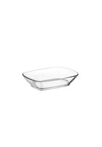 COFI - LAV Defne Elegantes 2 teiliges Schalen Set aus hochwertigem Glas - Transparent 14 x 10,5 x 3 cm