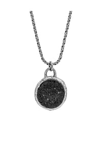 HAZE & GLORY - Halskette Lava Stein - Firestarter 925 Silber - Silber