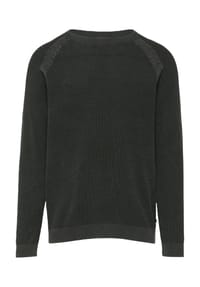 QS - Strickpullover, Baumwolle, Struktur-Design, für Herren - 9999 GREY/BLACK