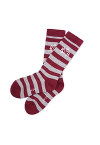 Band of Rascals - Socken Striped Sport - brick-red-grey