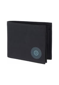oxmox® New Cryptan - New Cryptan Geldbörse RFID Schutz 12 cm - schwarz-circle bloom cyan