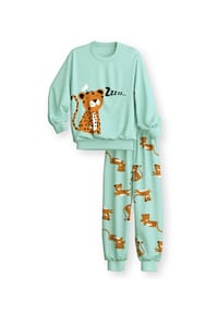 CALIDA - Kinder Bündchen-Pyjama Toddlers Animals - icy mint