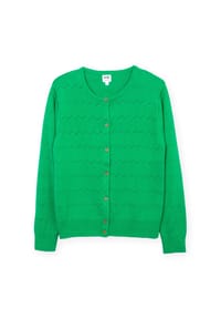 KITE - Damen Sandecotes Strickjacke Sittich Bio-Baumwolle - grün