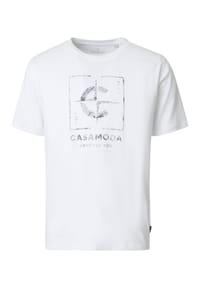 CASAMODA - Herren T-Shirt uni - 108 blau