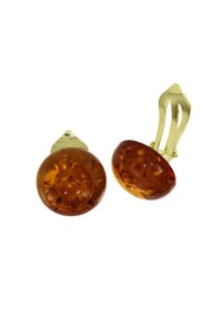OSTSEE-SCHMUCK® - Ohrclip , Klassisch 16 mm , Gold 585/000 - gold