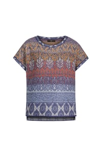 IVKO - Pullover mit mediterranem Muster - MARINE