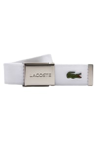 LACOSTE - Herren Gürtel aus Stoff - schönes Etui, gravierter Schiebeschnallenverschluss - dunkelblau