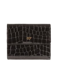 BRAUN BÜFFEL VERONA - Geldbörse, Kroko-Optik, Leder, uni, für Damen - 010 SCHWARZ