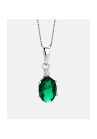 Diamant L'eternel - Kette mit Anhänger, mit Diamant, 375 Weißgold - white gold