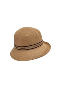 SEEBERGER - Glockengut, Aufgeschlagener Rand, für Damen - 84 NUTMEG BROWN