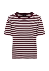 MANGUUN collection - T-Shirt, Baumwolle, für Damen - 1 BURGUNDY SOLID