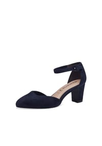 Tamaris - Pumps, Schnalle. Blockabsatz, für Damen - 805 NAVY