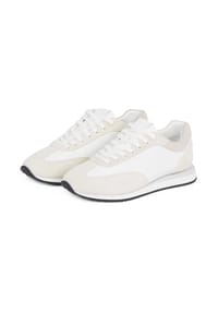Calvin Klein - Sneaker, Leder, für Damen - WHITE/DKECRU