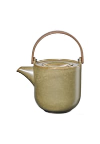 ASA - coppa miso Teekanne mit Holzgriff - Gelb