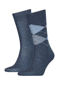 TOMMY HILFIGER - Classic Socken, 2er-Pack, Rippbündchen, für Herren - 043  LIGHT BLUE ME