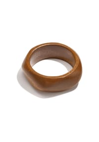 Adelia's - LIVAYA Armbänder Armreif Armband aus Holz als Armreif in organischer Form - schwarz