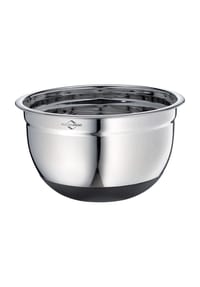 KÜCHENPROFI - Rührschüssel, Silikonfuß - SILBER