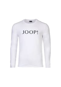 JOOP! - Herren Langarmshirt mit Logoprint - Comfort, Mix and Match, Rundhals, Cotton Stretch - Blau