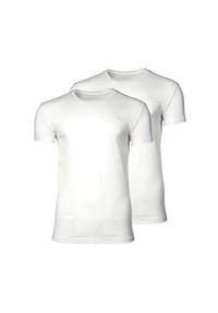 GANT - Herren T-Shirt, 2er Pack - C-NECK T-SHIRT 2-PACK, Rundhals, kurzarm, Cotton - Marineblau/Weiß
