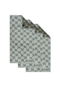 JOOP! - Handtuch Classic / Infinity Kollektion, 3er Pack - 50x100 cm, Walkfrottier - Anthrazit