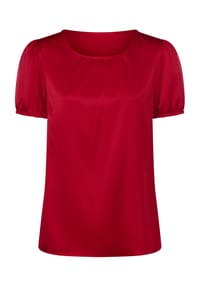 Sieh an! - Satin-Bluse - rot