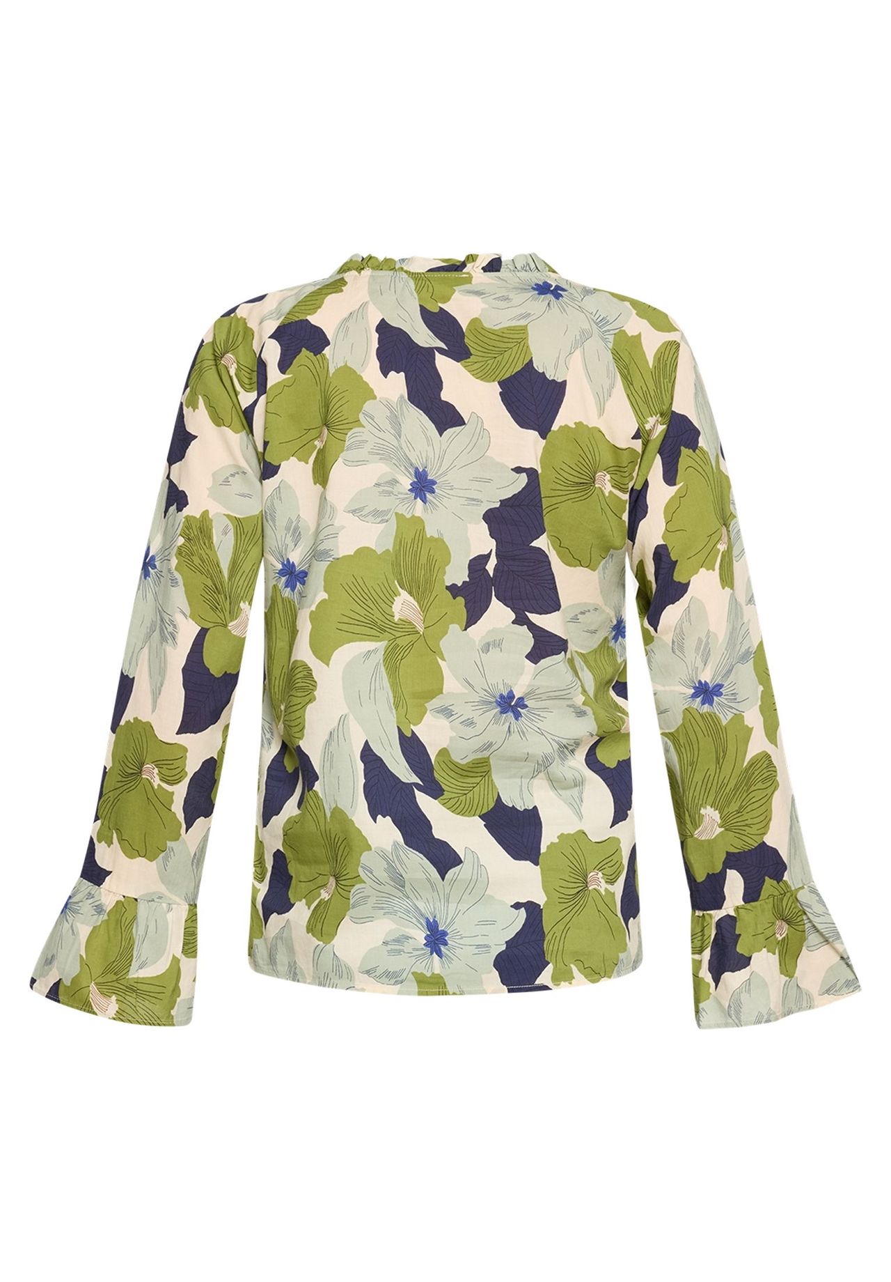 Cartoon Shirtbluse, RüSchen, FüR Damen, Weiß, 34