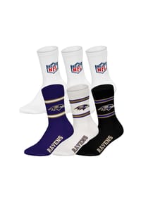 NFL - Unisex Socken, 6er Pack - NFL Teams, 6Pack Crew Socks, Football, Logo, Baumwollmischung - Atlanta Falcons/Mix