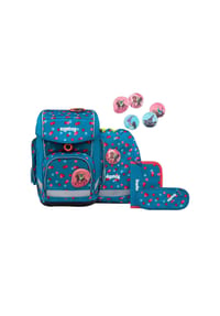 ergobag CUBO - Schulranzen-Set, 5-teilig - SUBÄRKRAFT HELLGEL