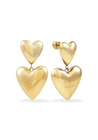 COPENHAGEN STUDIOS - Ohrringe - Puffy Hearts - gold